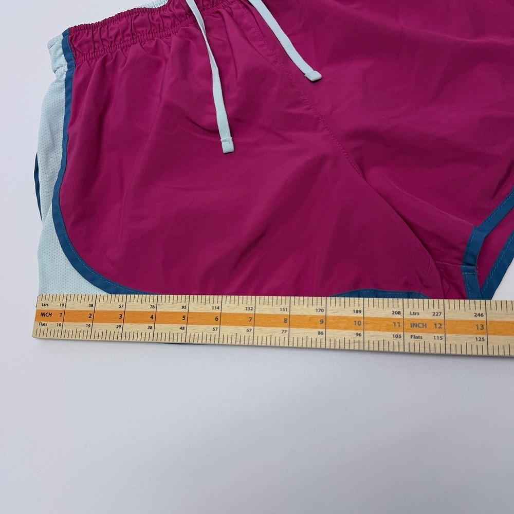 Nike Dri-FIT Tempo Running Shorts Pink Blue Mesh Womens Medium 831558-616 - Picture 8 of 9